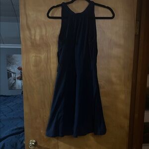 Navy Blue Sleeveless Dress